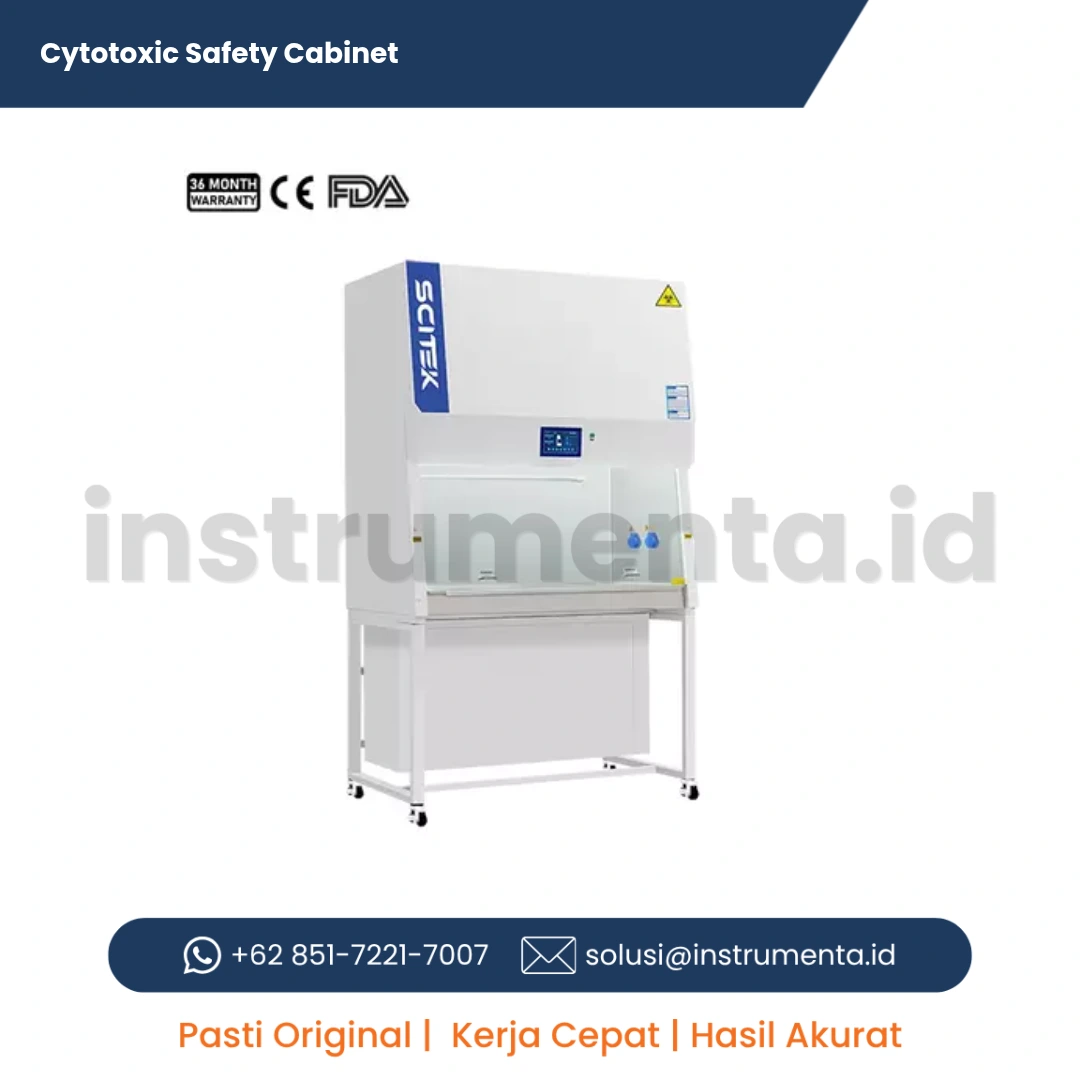 Distributor Resmi Cytotoxic Safety Cabinet SCITEK BSC-II-C Series Kabinet Biosafety Penanganan Obat Sitostatika Kanker dan Kemoterapi Farmasi Hospital